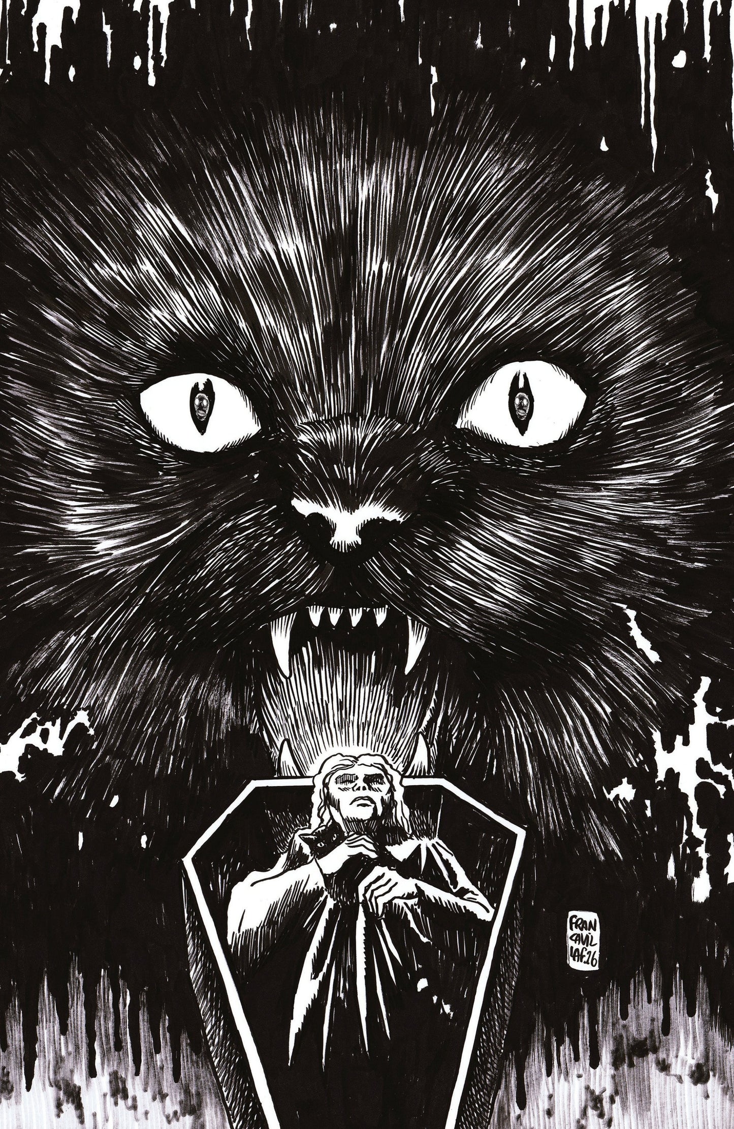 STUFF OF NIGHTMARES THE CAT IN THE COFFIN #1 FULL ART FRANCAVILLA CVR I
