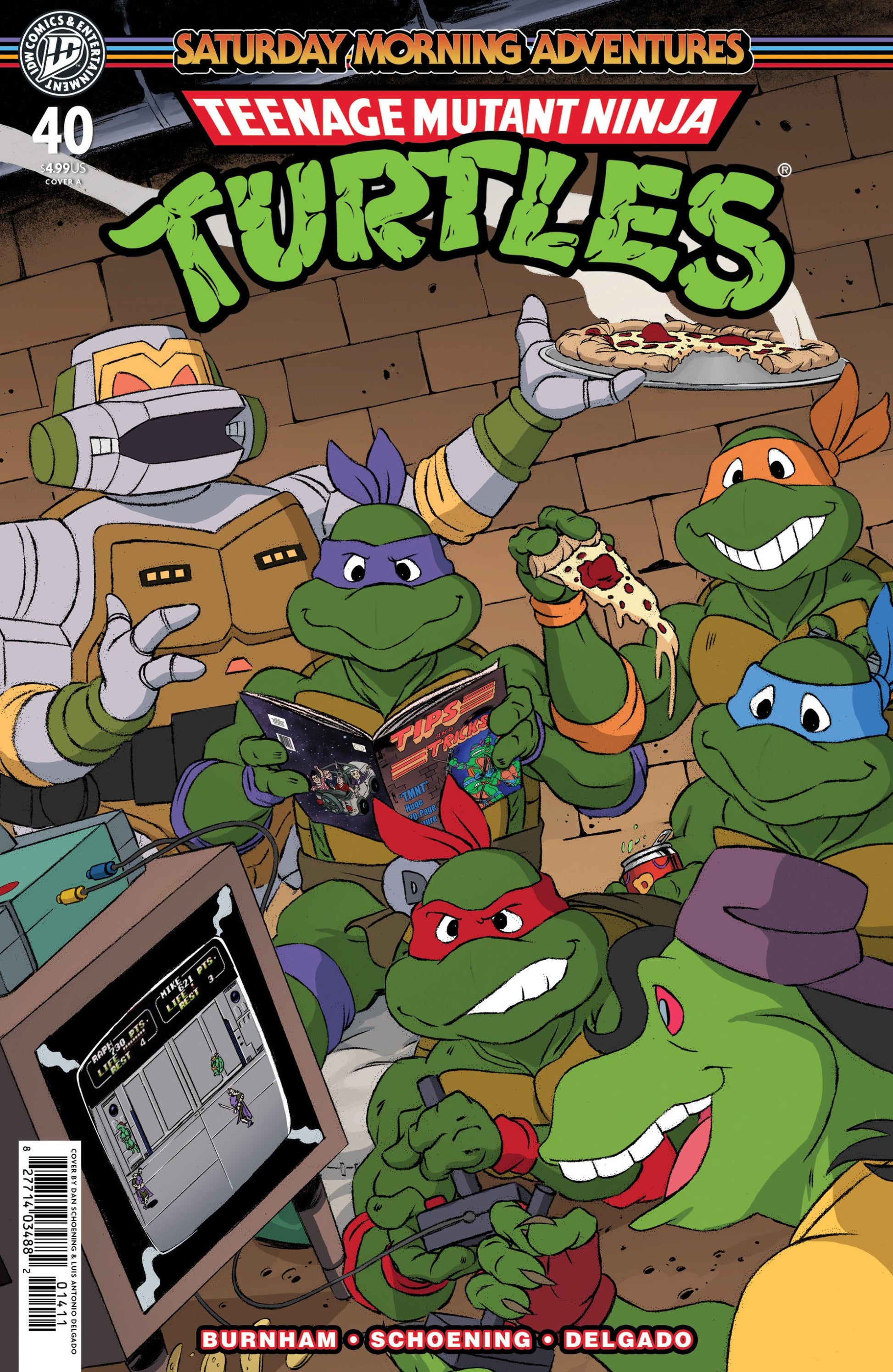 TEENAGE MUTANT NINJA TURTLES SATURDAY MORNING ADVENTURES #40 SCHOENING CVR A