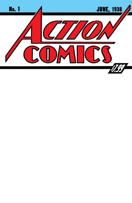 ACTION COMICS #1 FACSIMILE EDITION CVR B BLANK CARD STOCK 2026