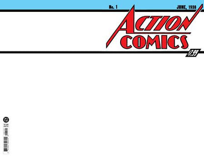 ACTION COMICS #1 FACSIMILE EDITION CVR B BLANK CARD STOCK 2026