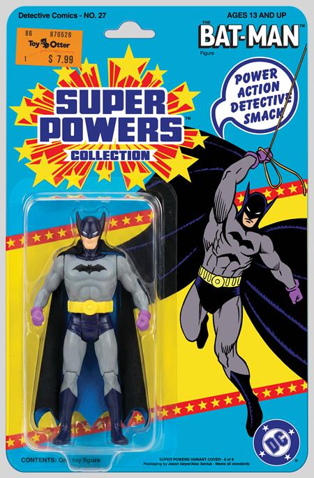 DETECTIVE COMICS #27 FACSIMILE EDITION CVR B JASON GEYER & ALEX SAVIUK FIRST APPEARANCE BATMAN SUPER POWERS ACTION FIGURE CARD STOCK 2026