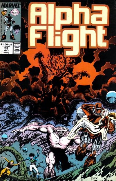 Alpha Flight 1983 #58 - back issue - $3.00