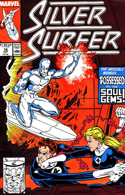 Silver Surfer 1987 #16 Direct ed. - back issue - $3.00