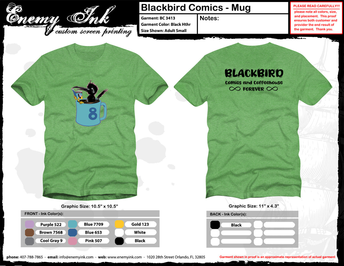 BLACKBIRD MUG SHIRT - M - GREEN