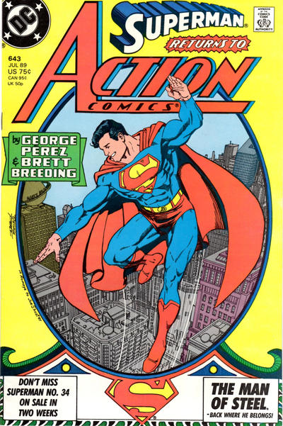 Action Comics 1938 #643 Direct ed. - back issue - $8.00