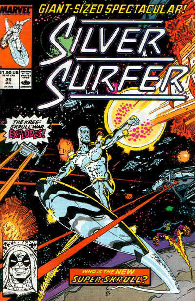 Silver Surfer 1987 #25 Direct ed. - back issue - $3.00