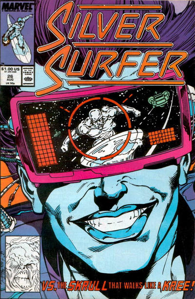 Silver Surfer 1987 #26 Direct ed. - back issue - $3.00