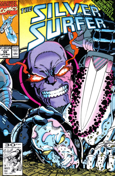 Silver Surfer 1987 #59 Direct ed. - back issue - $3.00