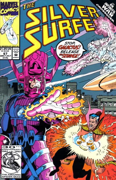 Silver Surfer 1987 #67 Direct ed. - back issue - $3.00