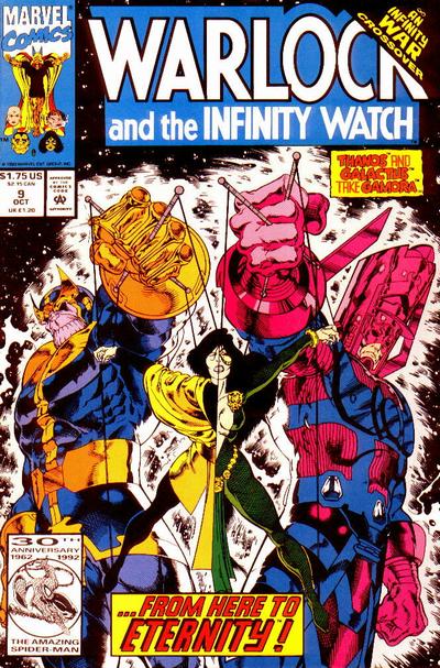 Warlock and the Infinity Watch 1992 #9 Direct ed. - back issue - $3.00