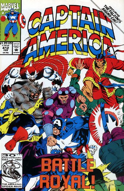 Captain America 1968 #412 Direct ed. - back issue - $4.00