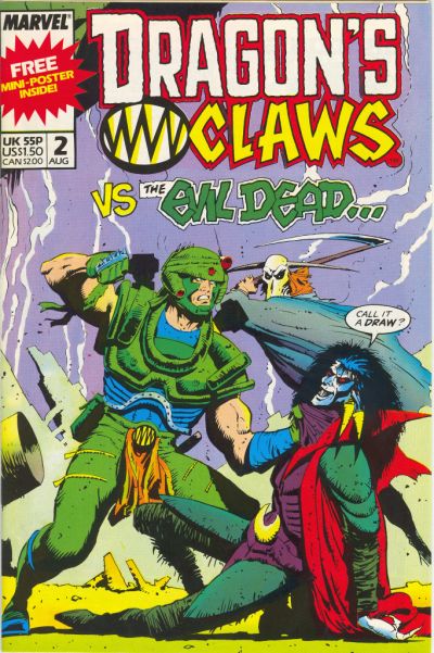 Dragon's Claws 1988 #2 - back issue - $1.00