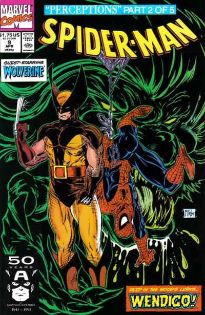Spider-Man 1990 #9 Direct ed. - back issue - $5.00
