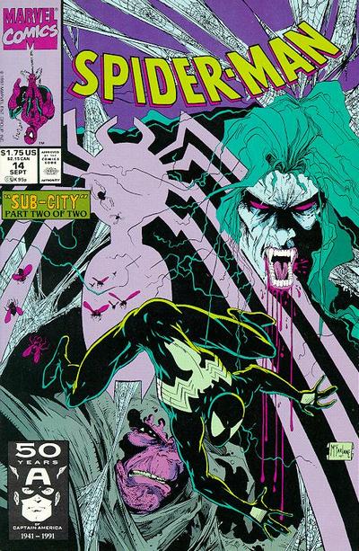 Spider-Man 1990 #14 Direct ed. - back issue - $5.00
