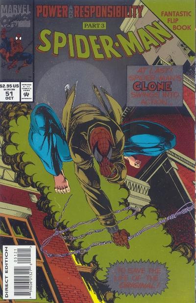 Spider-Man 1990 #51 [Flipbook] Direct Edition - back issue - $5.00