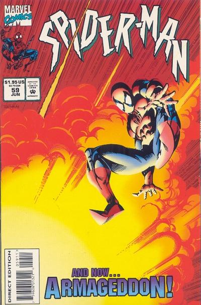Spider-Man 1990 #59 Direct Edition - back issue - $3.00