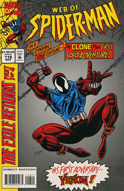 Web of Spider-Man 1985 #118 Direct Edition - back issue - $45.00