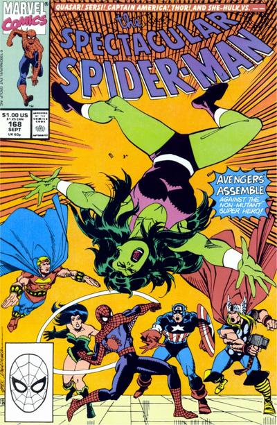 The Spectacular Spider-Man 1976 #168 Direct ed. - back issue - $3.00