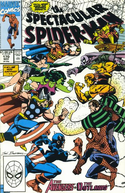 The Spectacular Spider-Man 1976 #170 Direct ed. - back issue - $3.00
