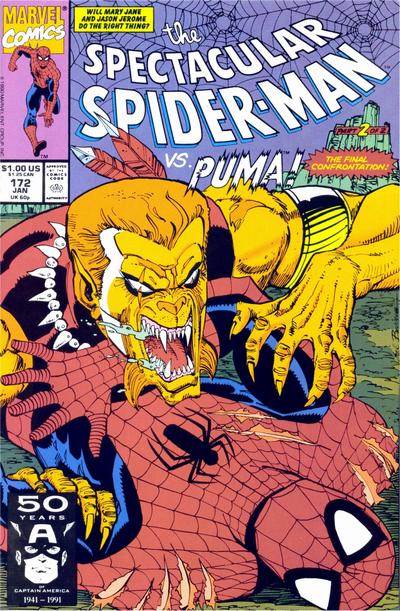 The Spectacular Spider-Man 1976 #172 Direct ed. - back issue - $3.00