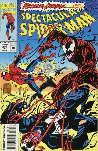 The Spectacular Spider-Man 1976 #202 Direct Edition - back issue - $5.00