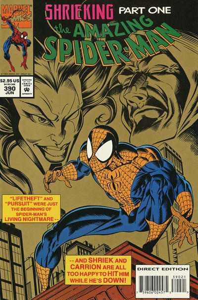 The Amazing Spider-Man 1963 #390 Direct Edition - Deluxe - back issue - $4.00