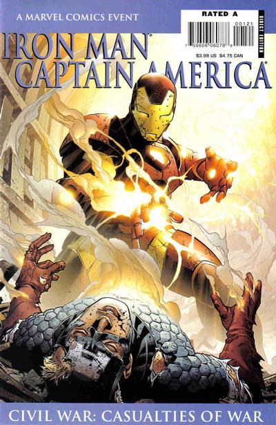 Iron Man / Captain America: Casualties of War 2007 #1 Cover A - Iron Man over Cap - back issue - $4.00