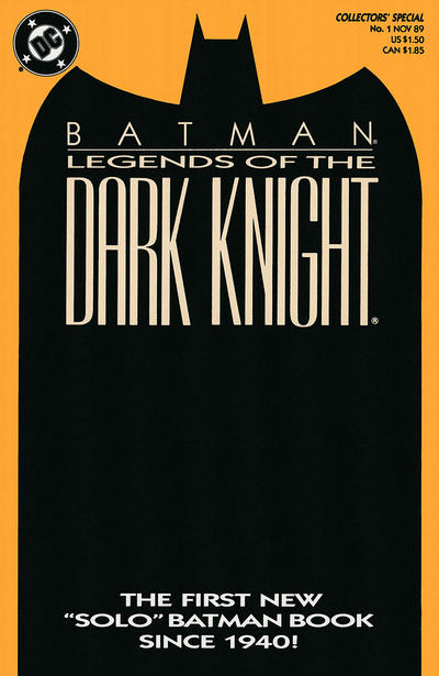 Legends of the Dark Knight 1989 #1 Orange Cover - back issue - $3.00