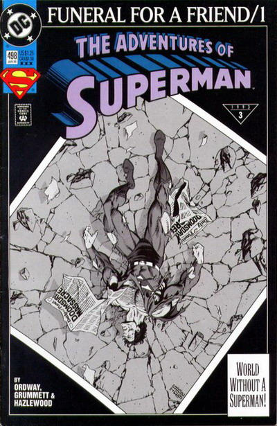 Adventures of Superman 1987 #498 Third Printing - back issue - $10.00