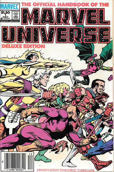 The Official Handbook of the Marvel Universe Deluxe Edition 1985 #1 Newsstand ed. - back issue - $3.00