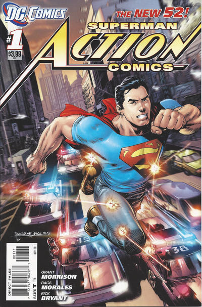 Action Comics 2011 #1 Rags Morales Cover - back issue - $4.00