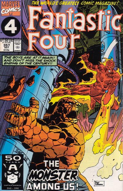 Fantastic Four 1961 #357 Direct ed. - back issue - $3.00