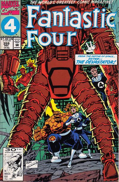 Fantastic Four 1961 #359 Direct ed. - back issue - $3.00