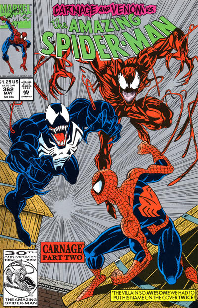 The Amazing Spider-Man 1963 #362 Second Printing - back issue - $10.00