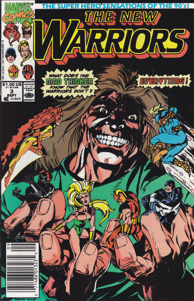 The New Warriors 1990 #3 Newsstand ed. - back issue - $3.00
