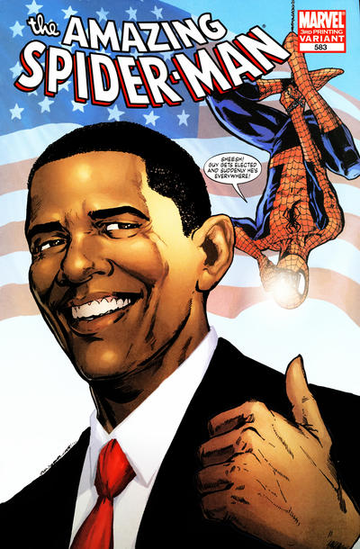 The Amazing Spider-Man 1999 #583 3rd Printing Variant - Barack Obama - Phil Jimenez Cover - No Condition Defined - $6.00
